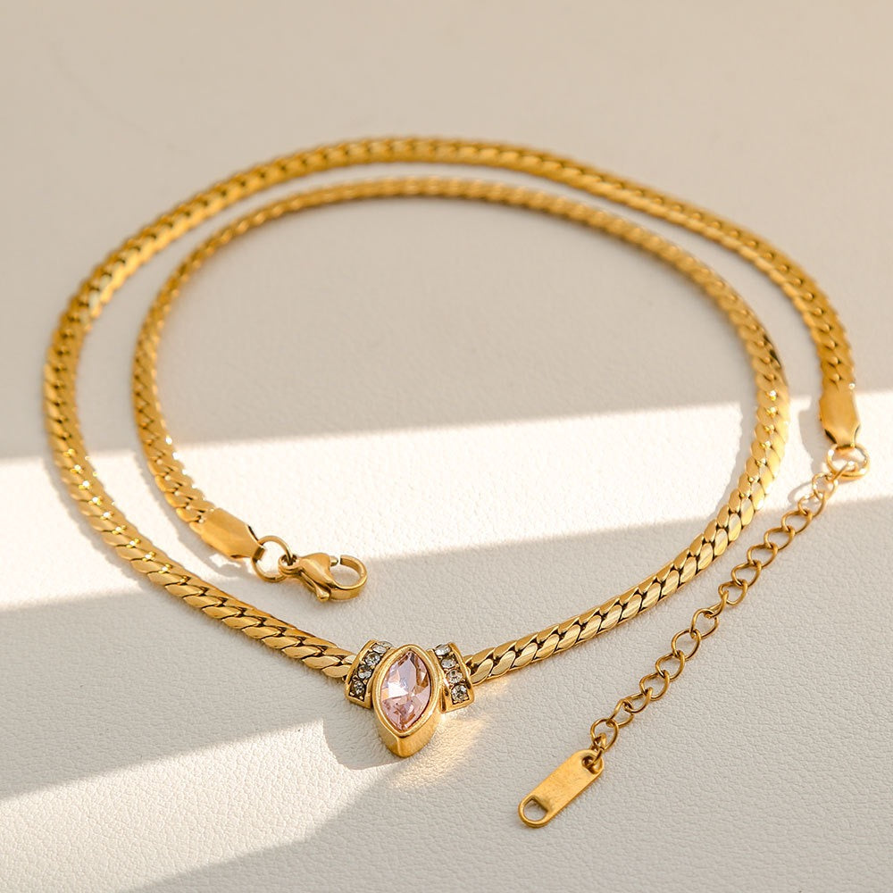 Zircon Necklace (Transparent)